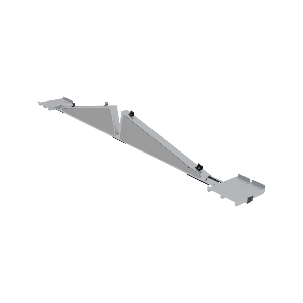 Flat roof east-west-orientation